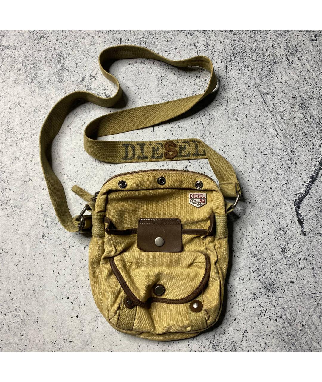DIESEL Желтая сумка на плечо, фото 10