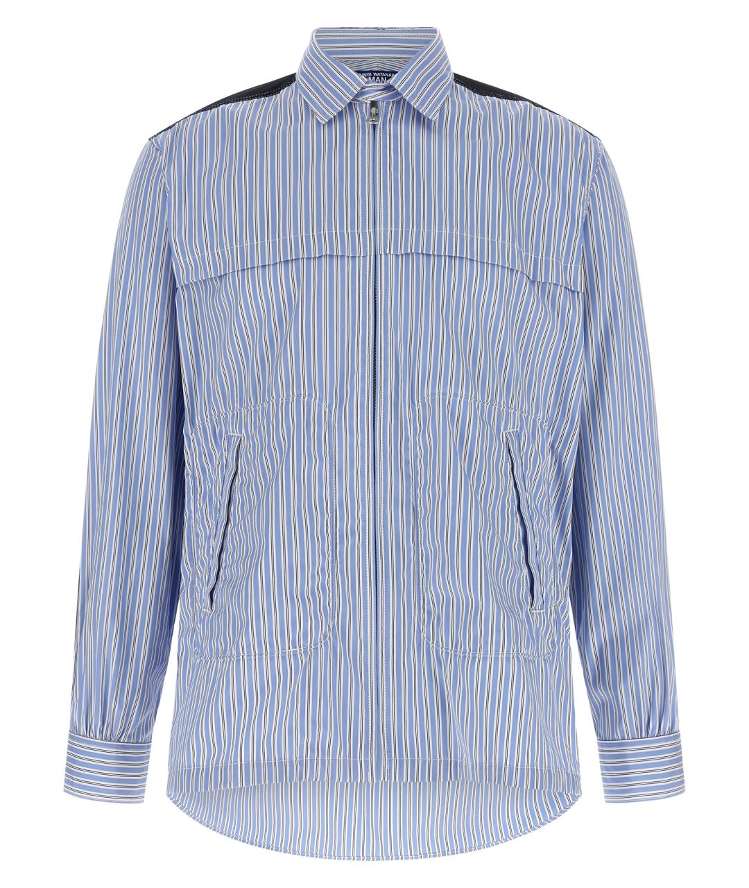 JUNYA WATANABE Голубая хлопковая кэжуал рубашка, фото 1