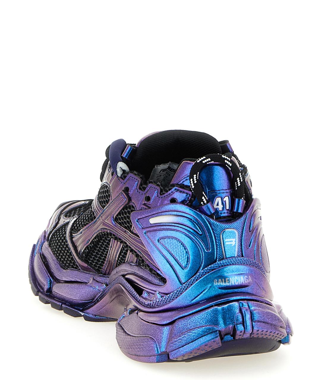 BALENCIAGA Синие синтетические низкие кроссовки / кеды, фото 3