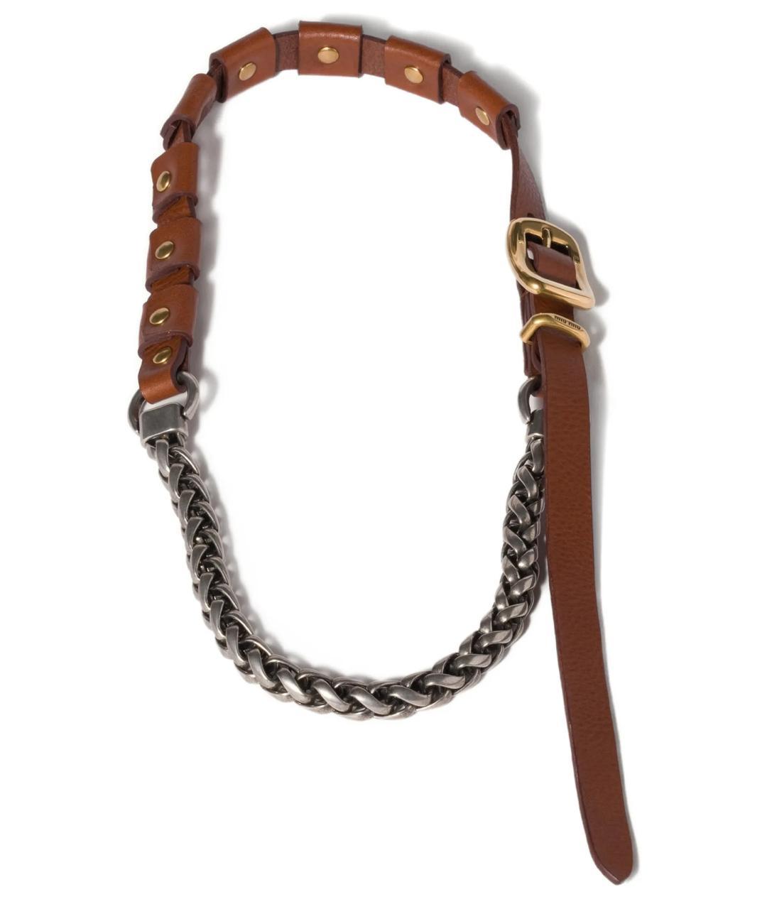 MIU MIU Мульти кожаная цепочка, фото 3