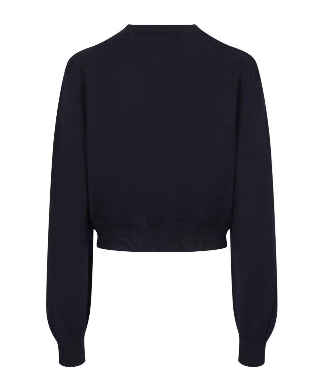 MIU MIU Темно-синий шерстяной джемпер / свитер, фото 2