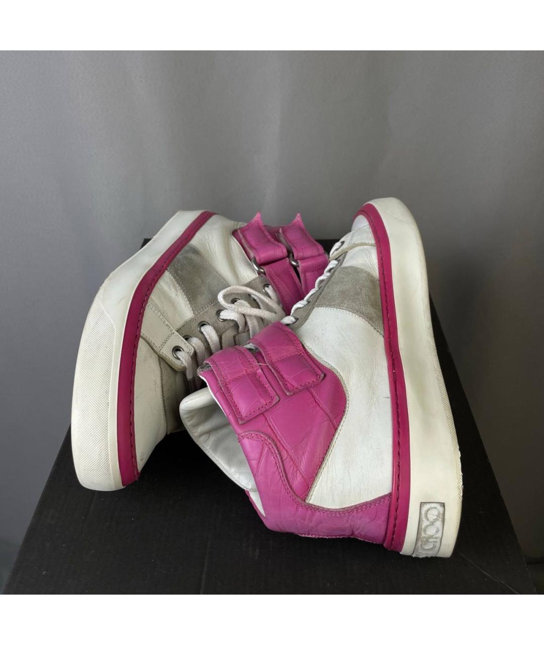 JIMMY CHOO Мульти кожаные высокие кроссовки / кеды, фото 3