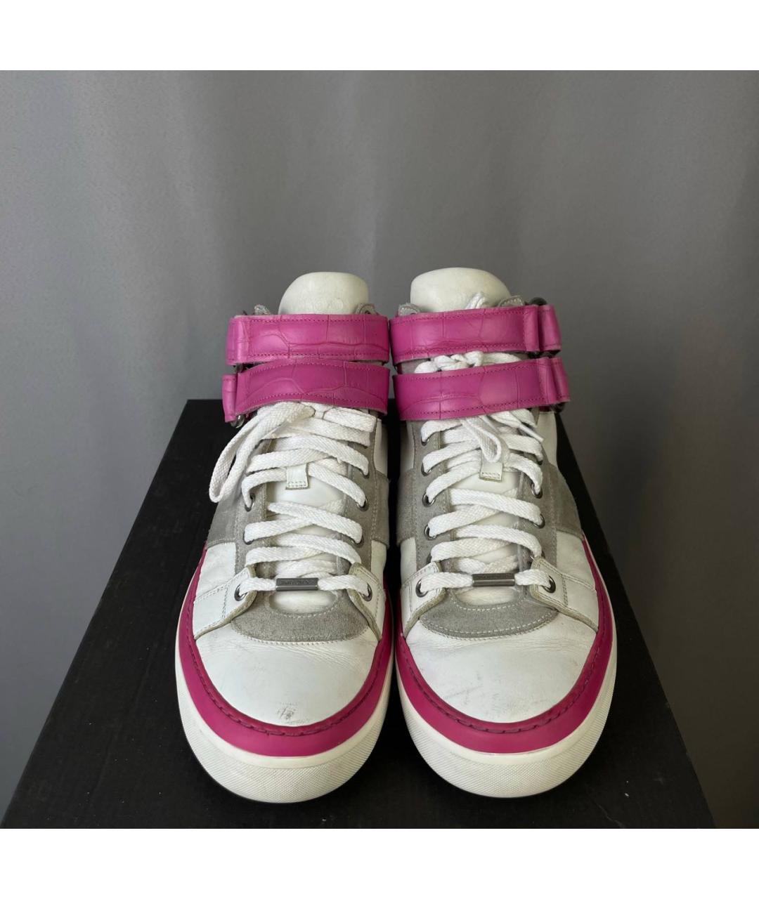 JIMMY CHOO Мульти кожаные высокие кроссовки / кеды, фото 2