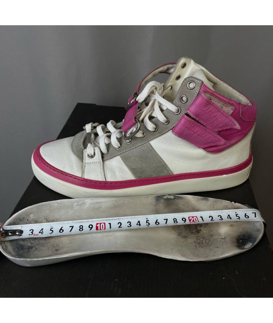 JIMMY CHOO Мульти кожаные высокие кроссовки / кеды, фото 8