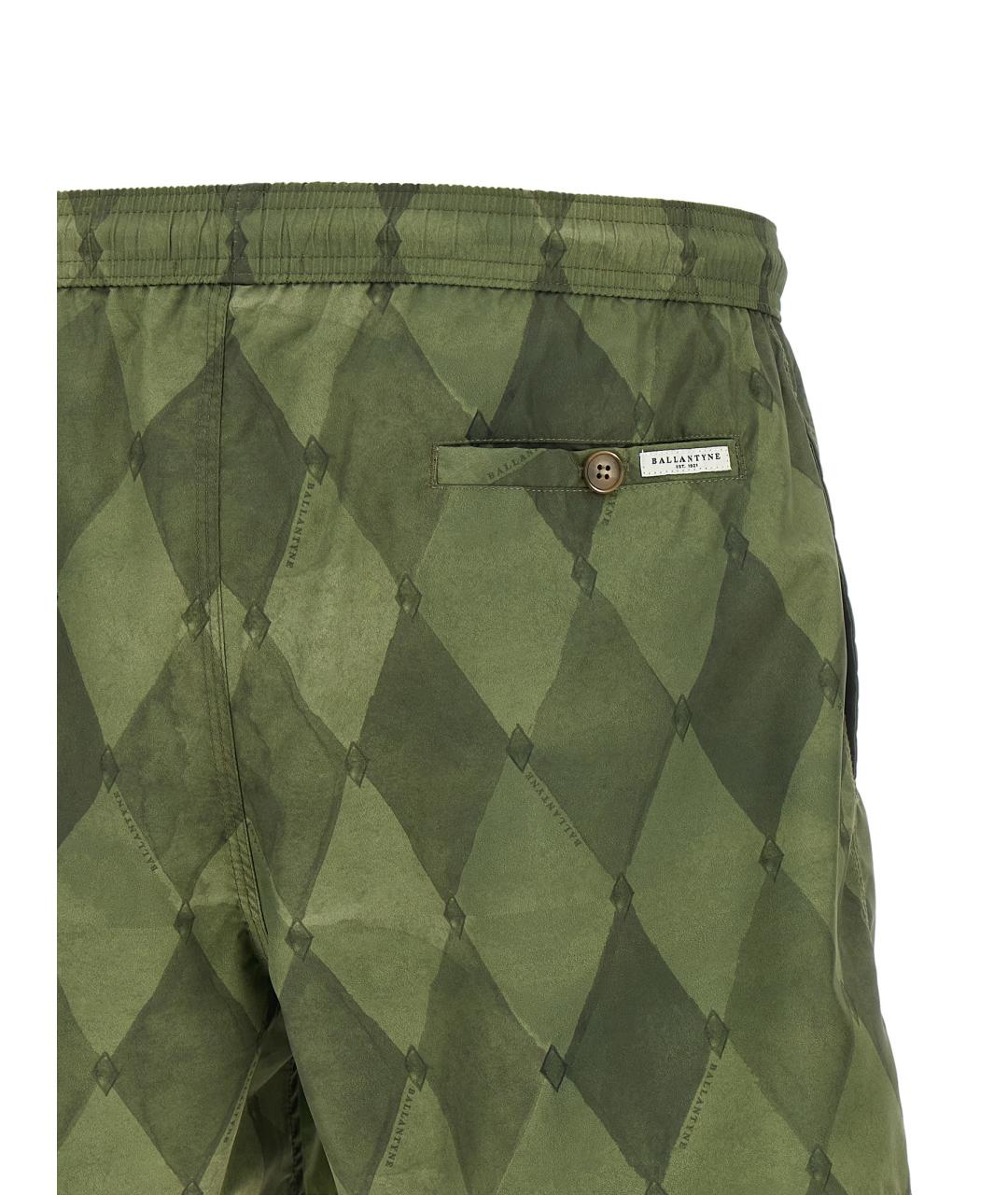 BALLANTYNE Зеленые полиэстеровые плавки, фото 4