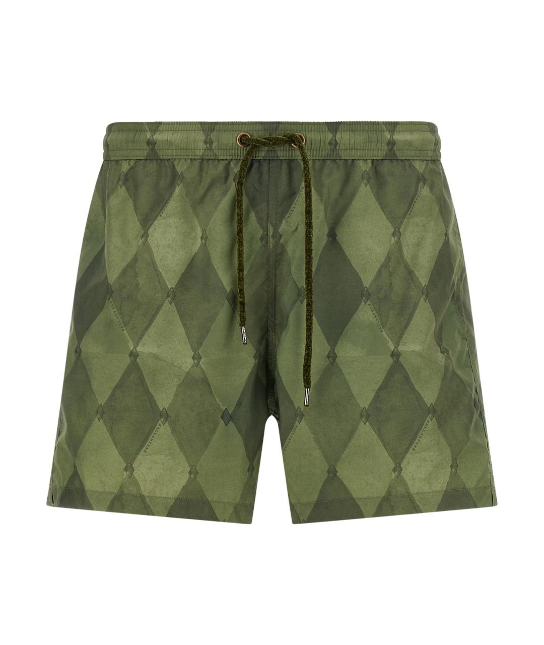 BALLANTYNE Зеленые полиэстеровые плавки, фото 1