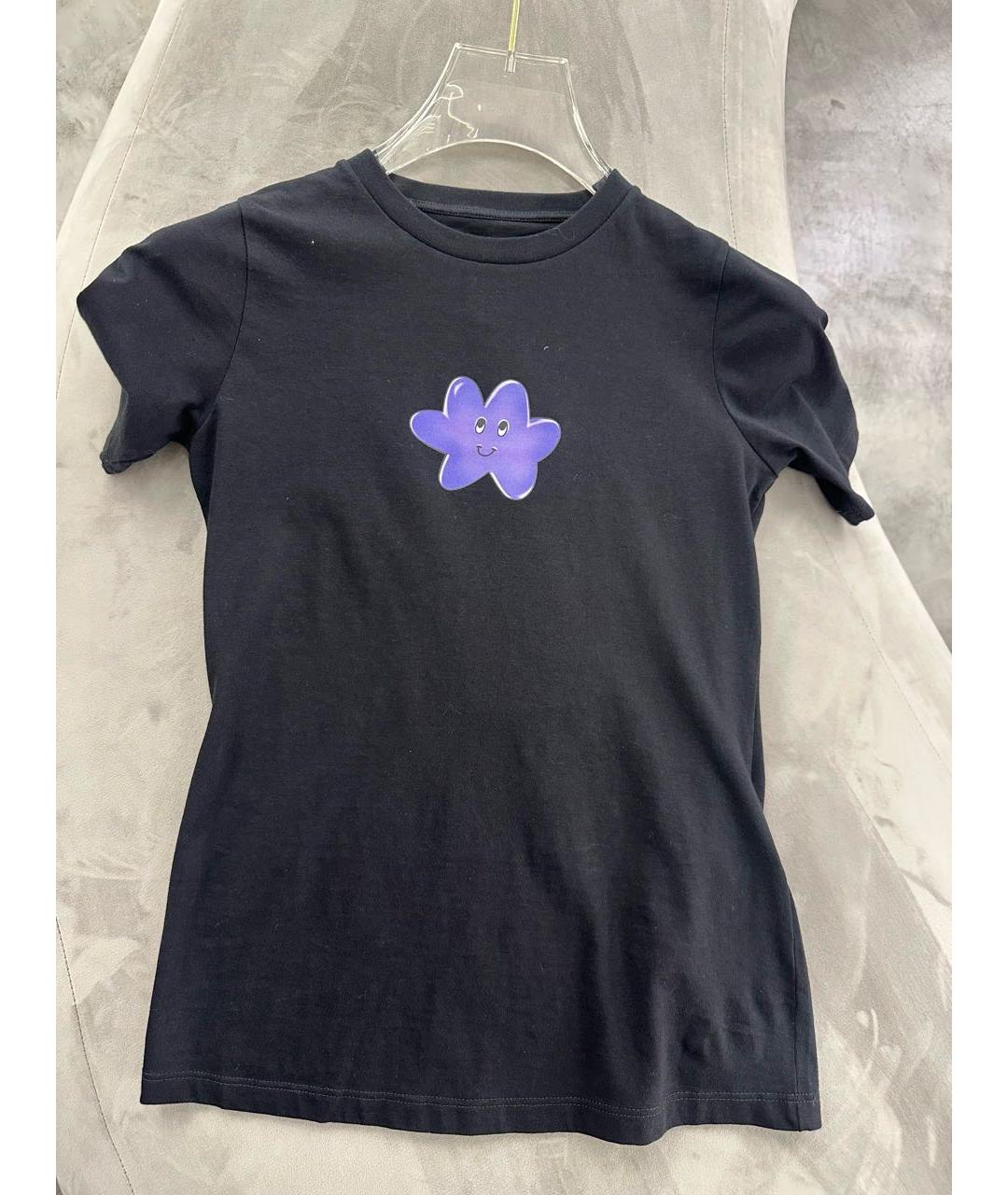 MM6 MAISON MARGIELA Черная хлопковая футболка, фото 2