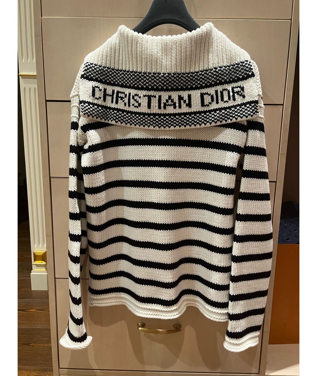 CHRISTIAN DIOR Белый хлопковый джемпер / свитер, фото 2
