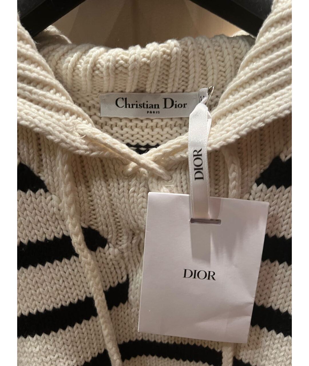 CHRISTIAN DIOR Белый хлопковый джемпер / свитер, фото 3