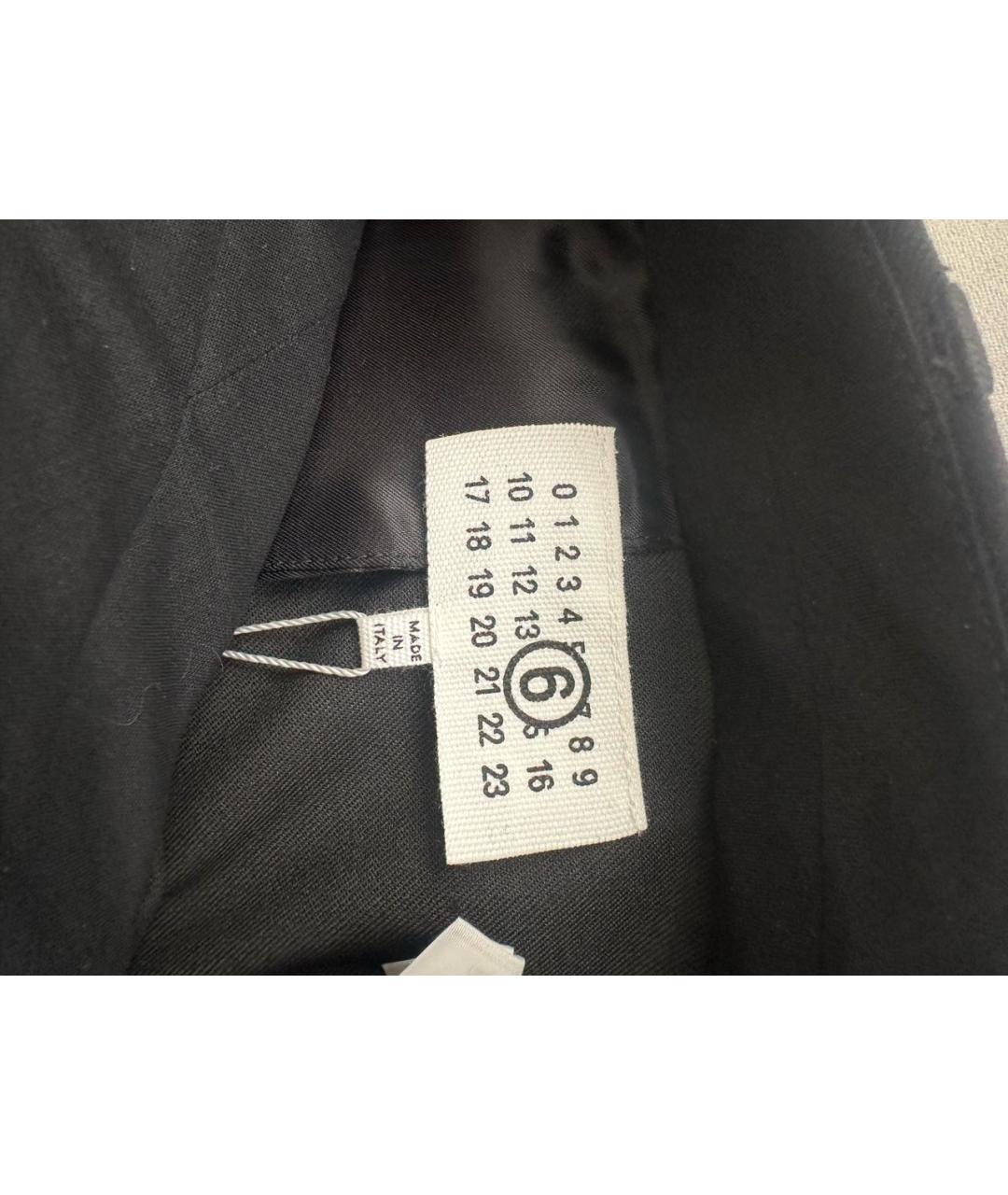 MM6 MAISON MARGIELA Черная полиэстеровая юбка макси, фото 3