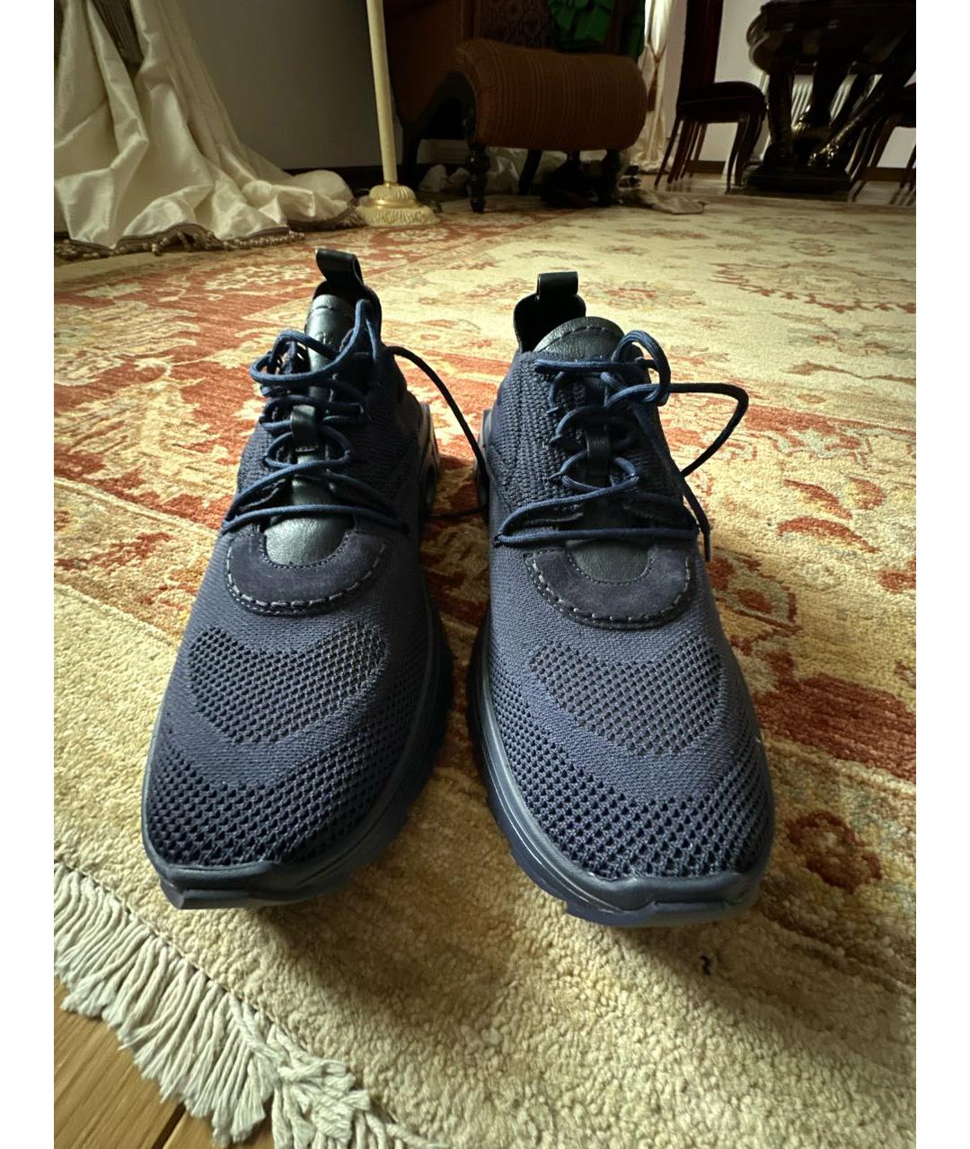 FERRAGAMO Темно-синие низкие кроссовки / кеды, фото 2