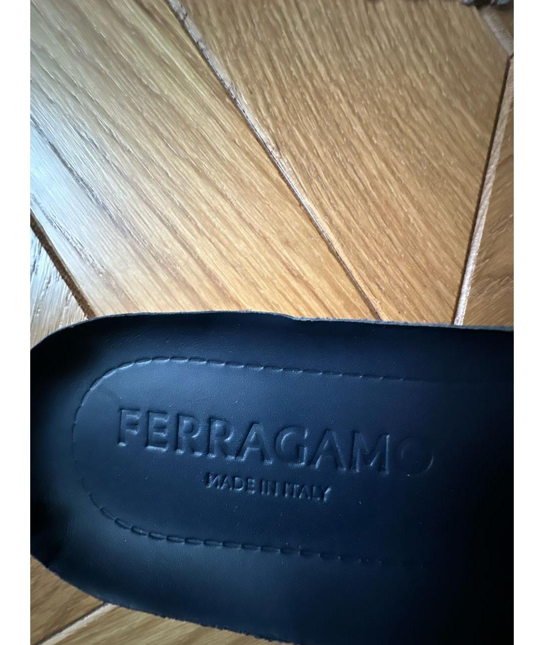 FERRAGAMO Темно-синие низкие кроссовки / кеды, фото 7