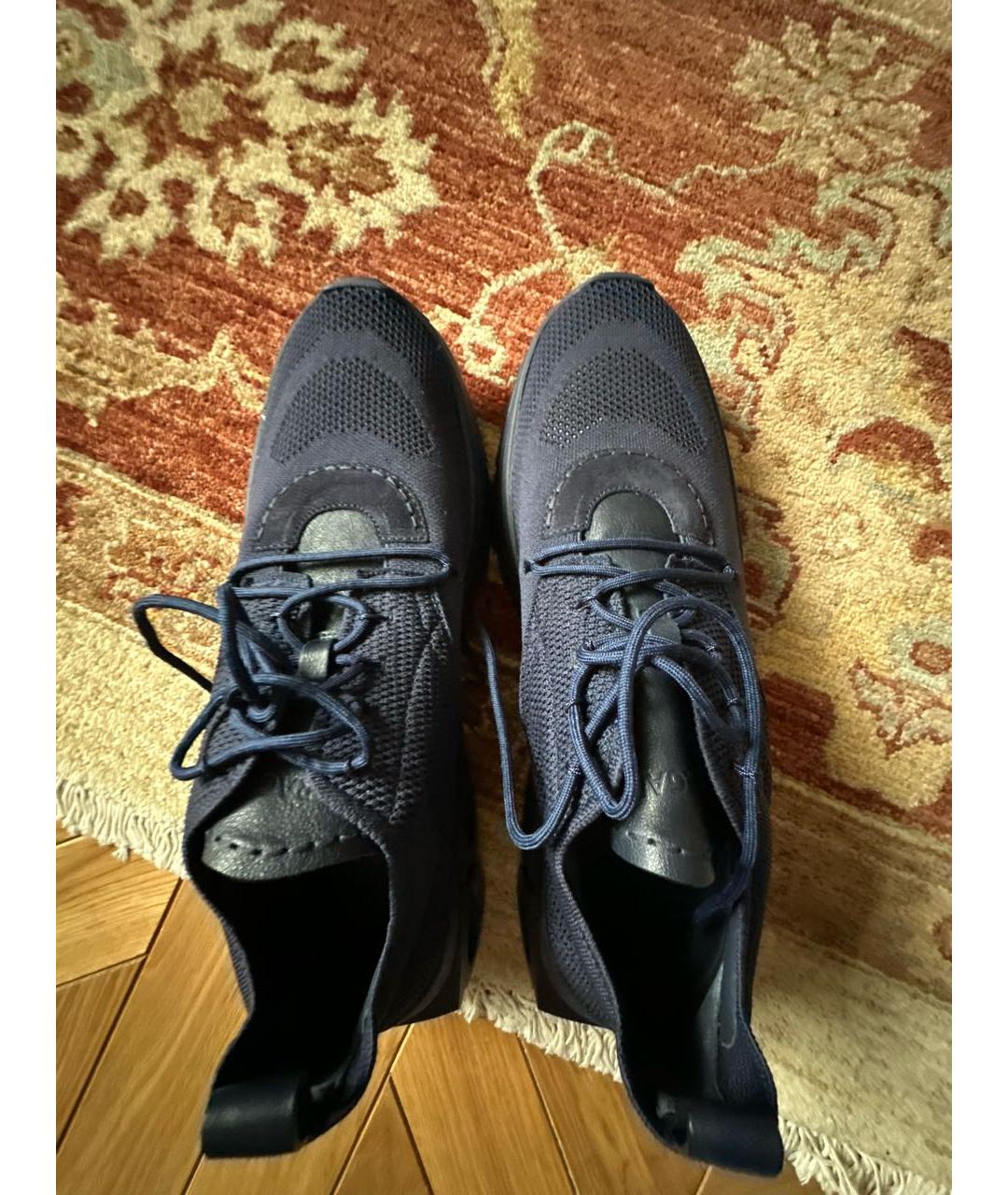 FERRAGAMO Темно-синие низкие кроссовки / кеды, фото 3