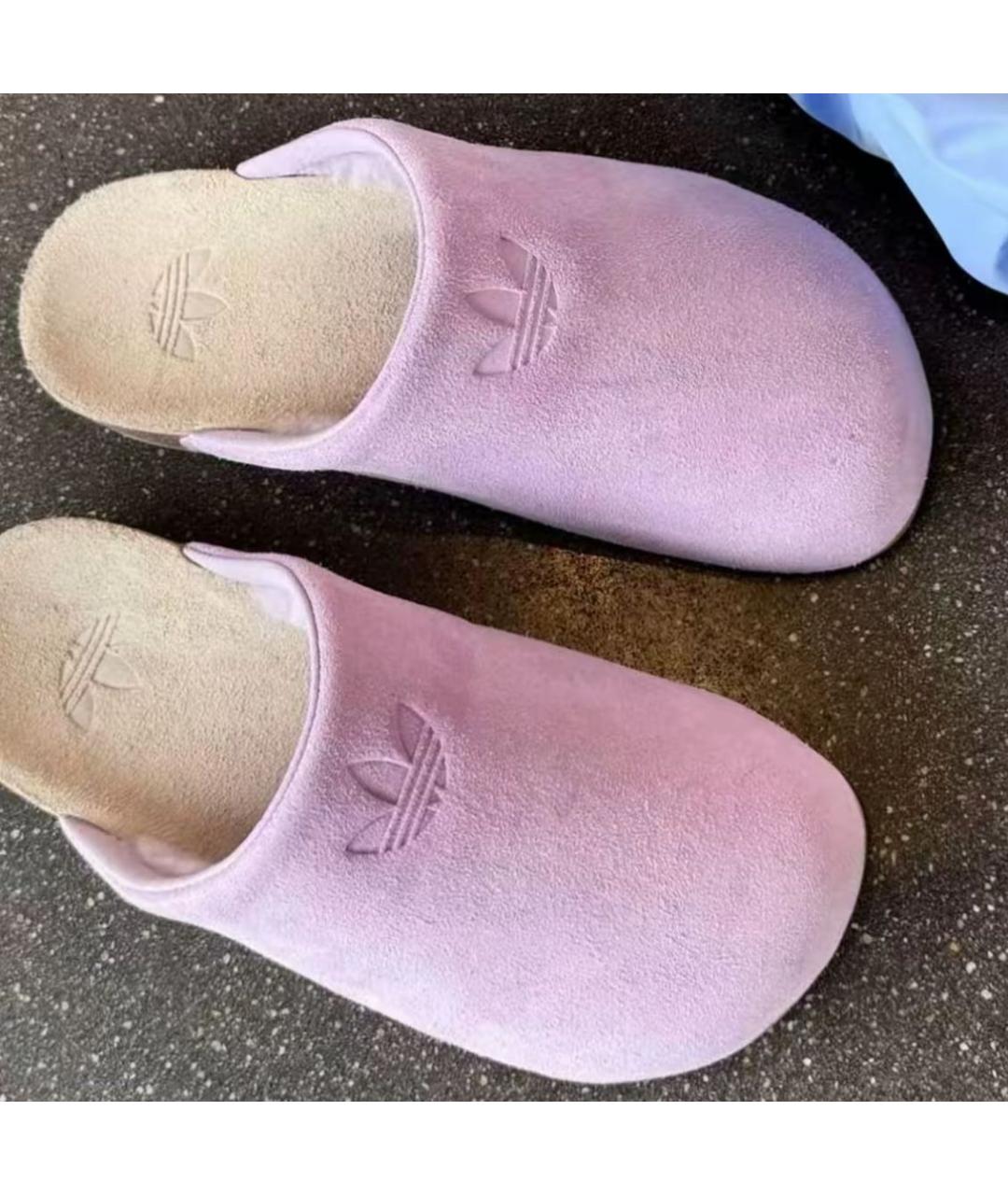 ADIDAS Фиолетовые замшевые сабо, фото 6