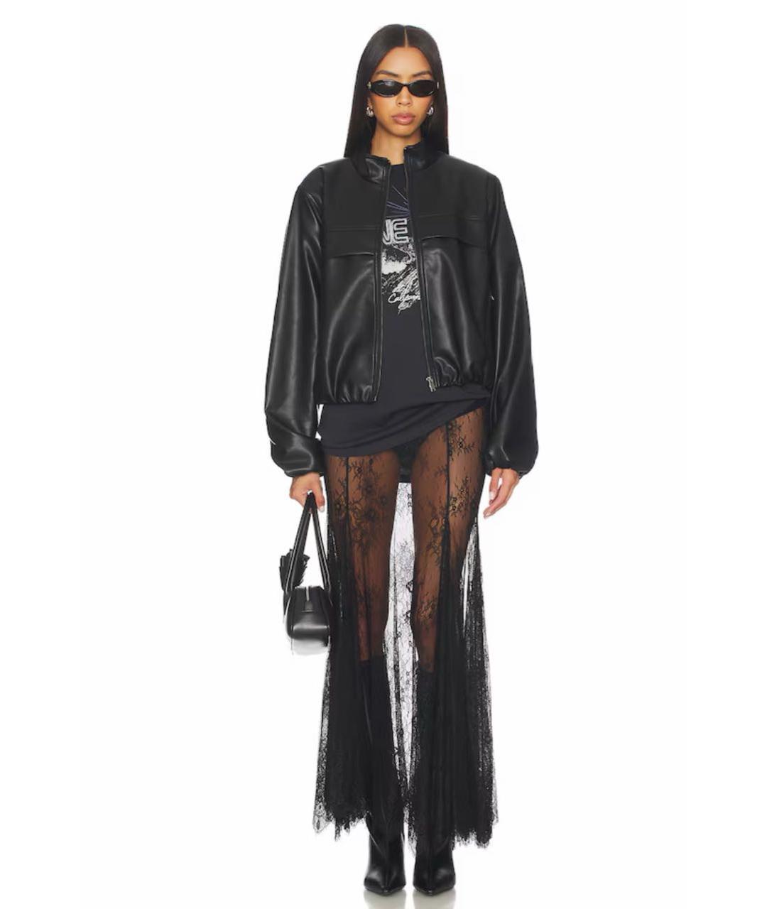 ANINE BING Серая хлопковая футболка, фото 5