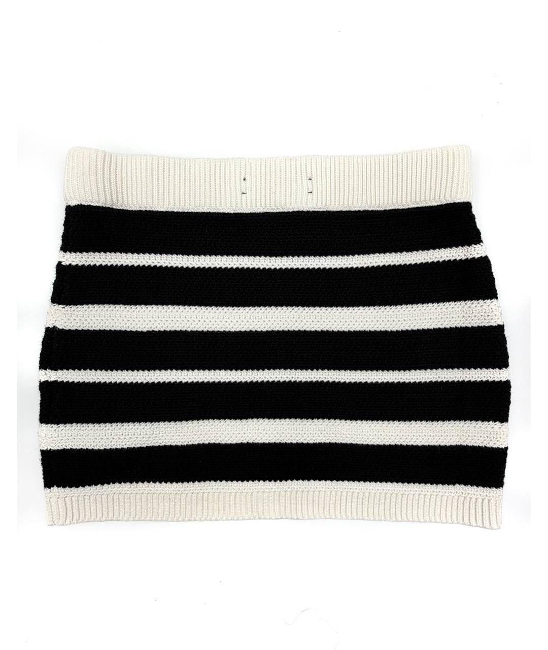 AMIRI Белая хлопковая юбка мини, фото 2