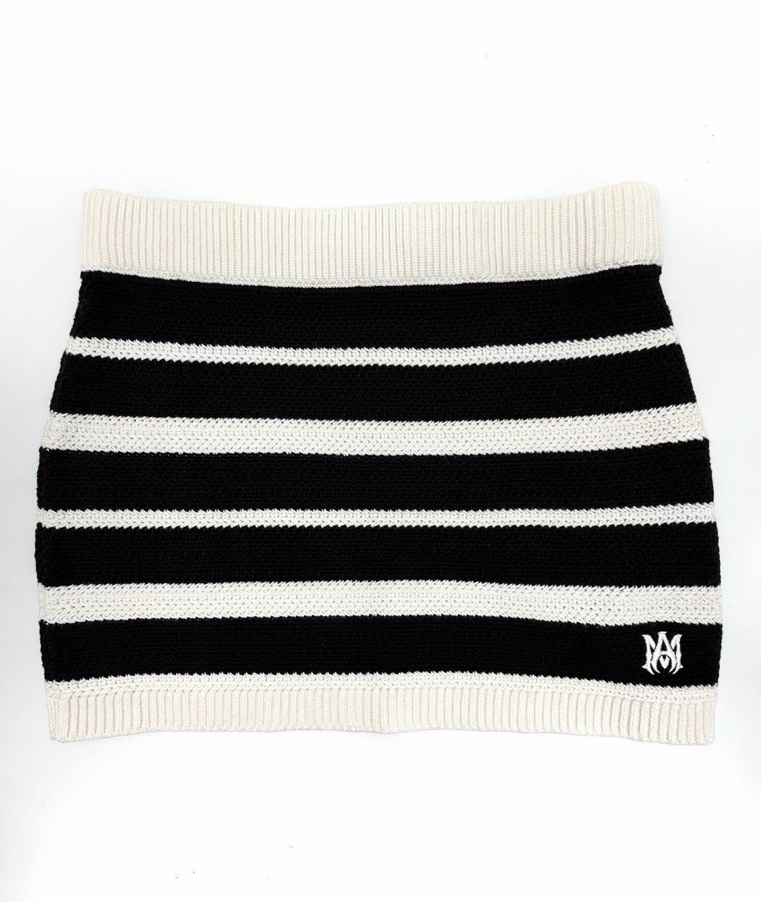 AMIRI Белая хлопковая юбка мини, фото 3