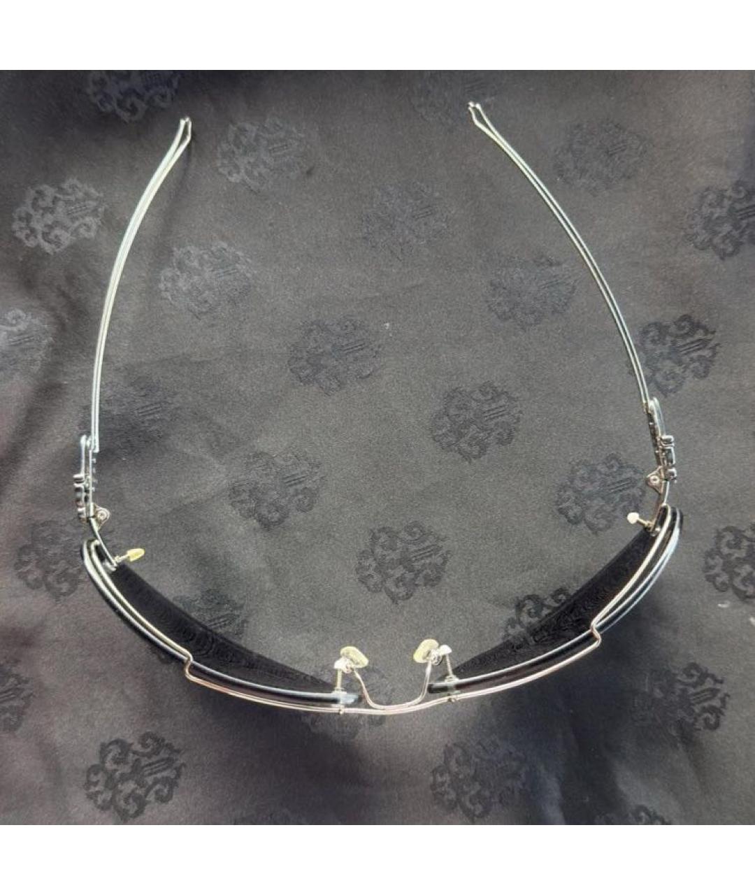 CHROME HEARTS Черные металлические солнцезащитные очки, фото 4