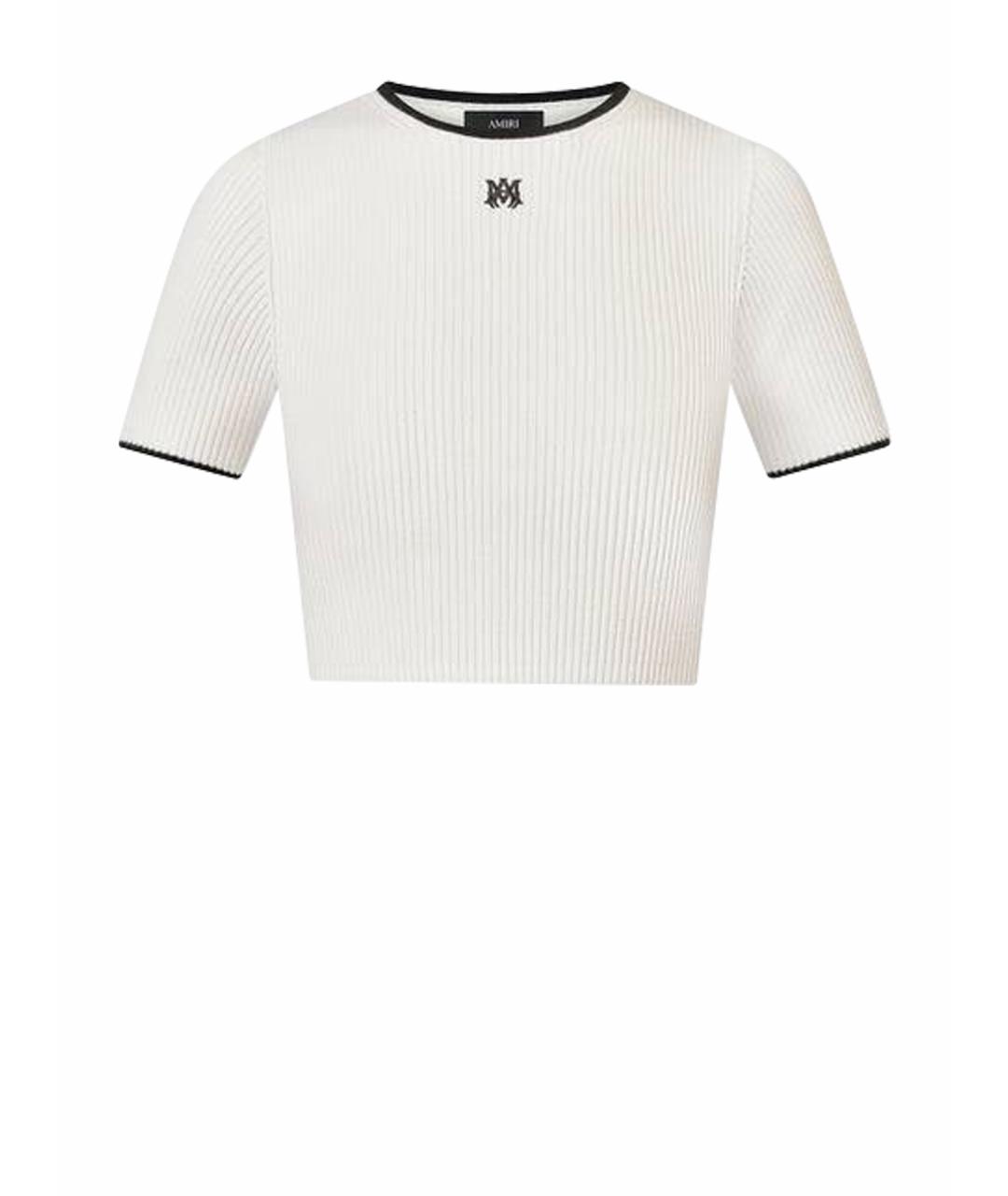 AMIRI Белая вискозная футболка, фото 6