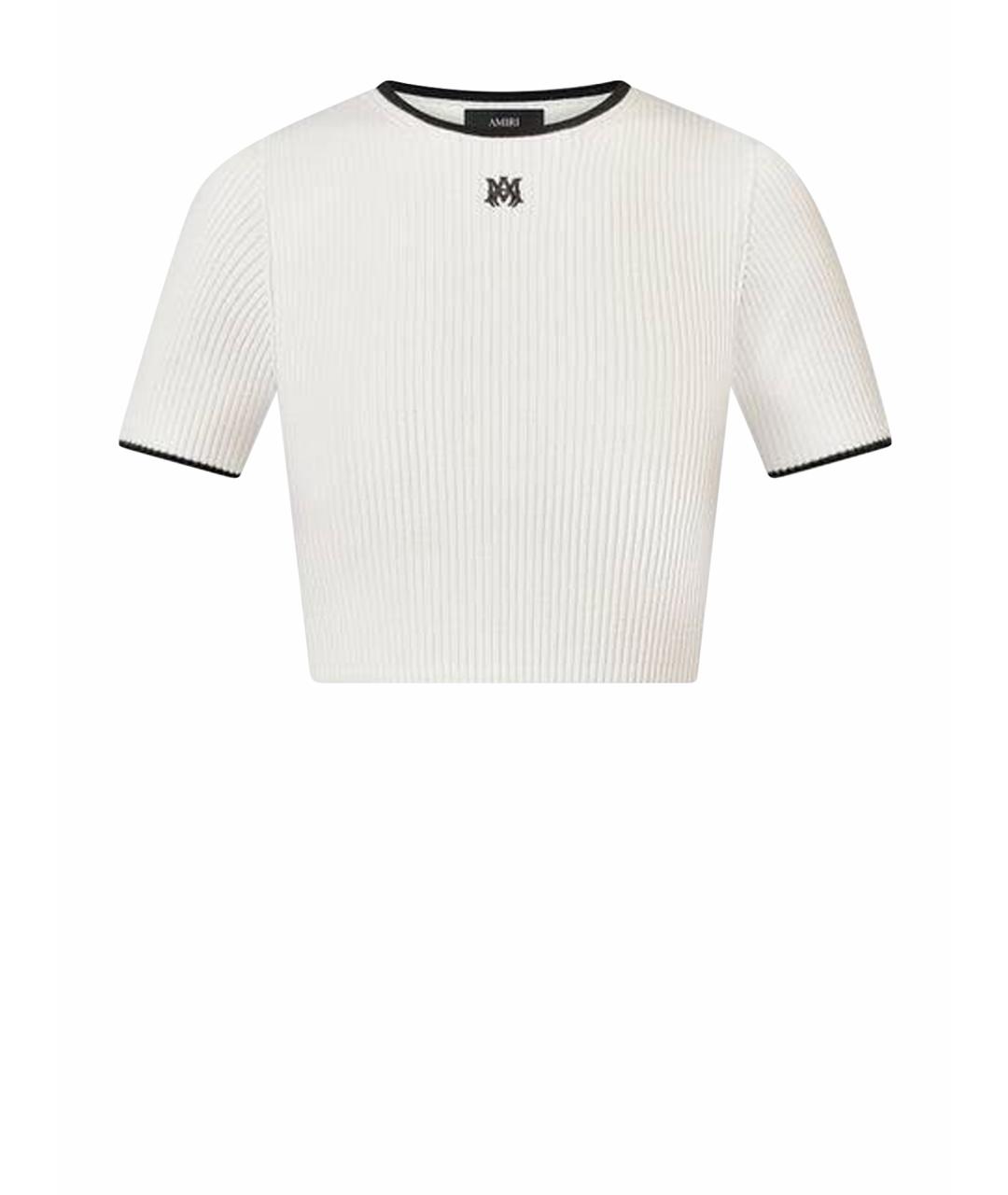 AMIRI Белая вискозная футболка, фото 1