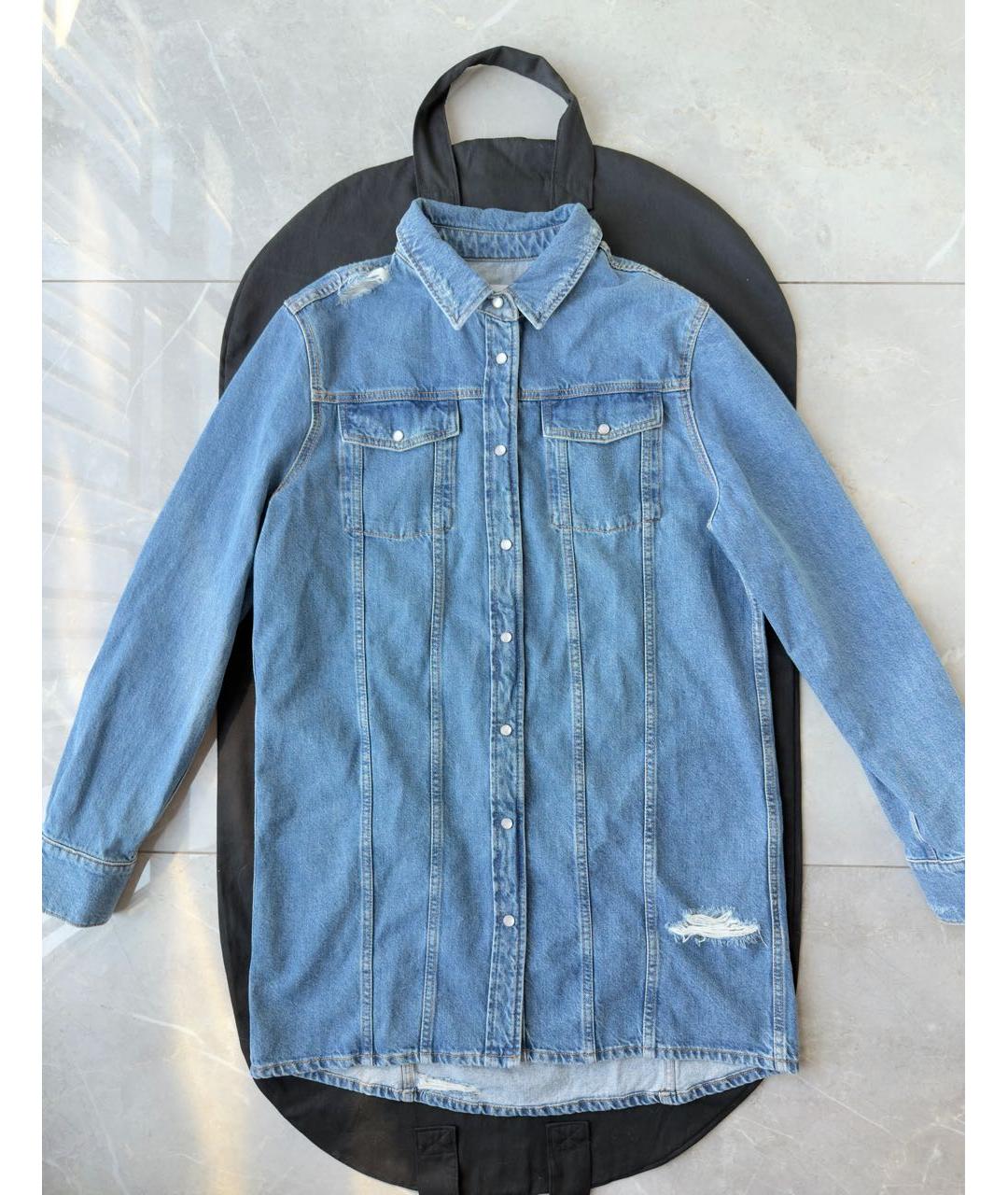 IRO Синее деним повседневное платье, фото 9