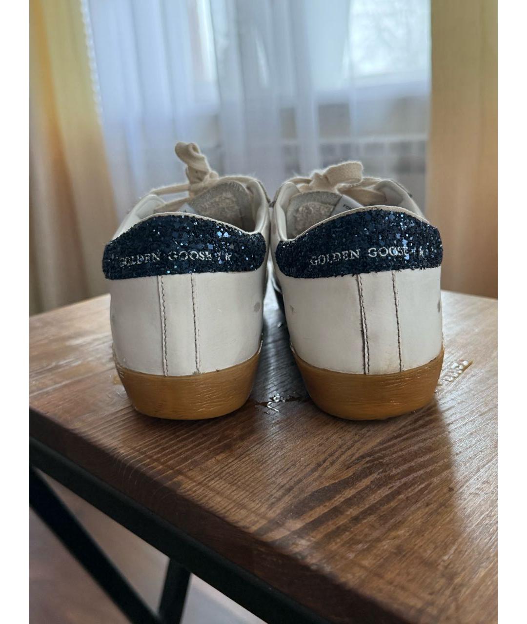 GOLDEN GOOSE DELUXE BRAND Белые кожаные кеды, фото 4