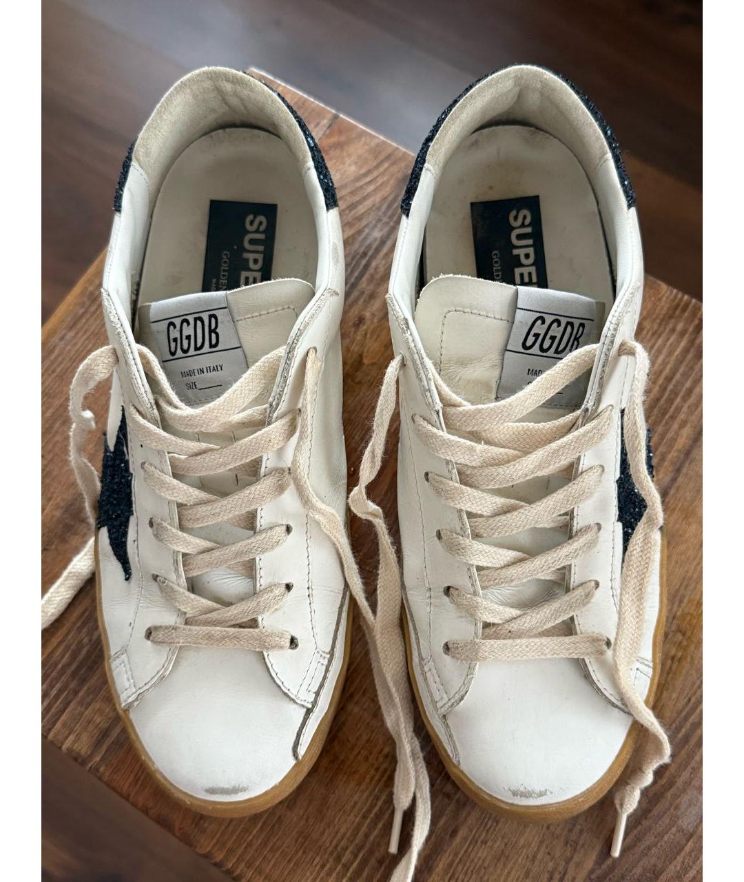 GOLDEN GOOSE DELUXE BRAND Белые кожаные кеды, фото 3