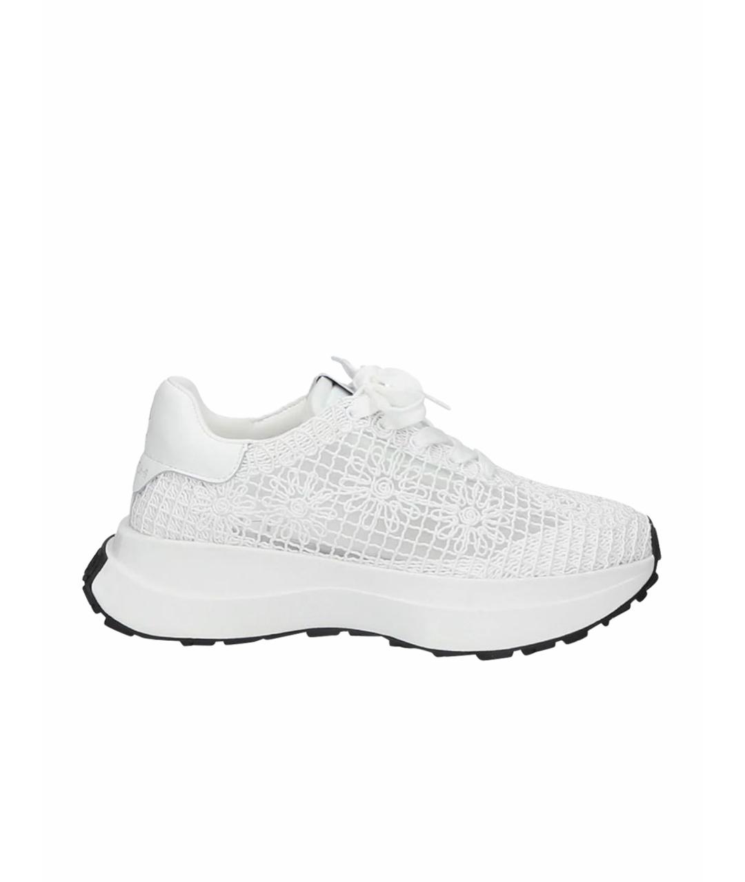 ELENA IACHI Белые кожаные кроссовки, фото 1