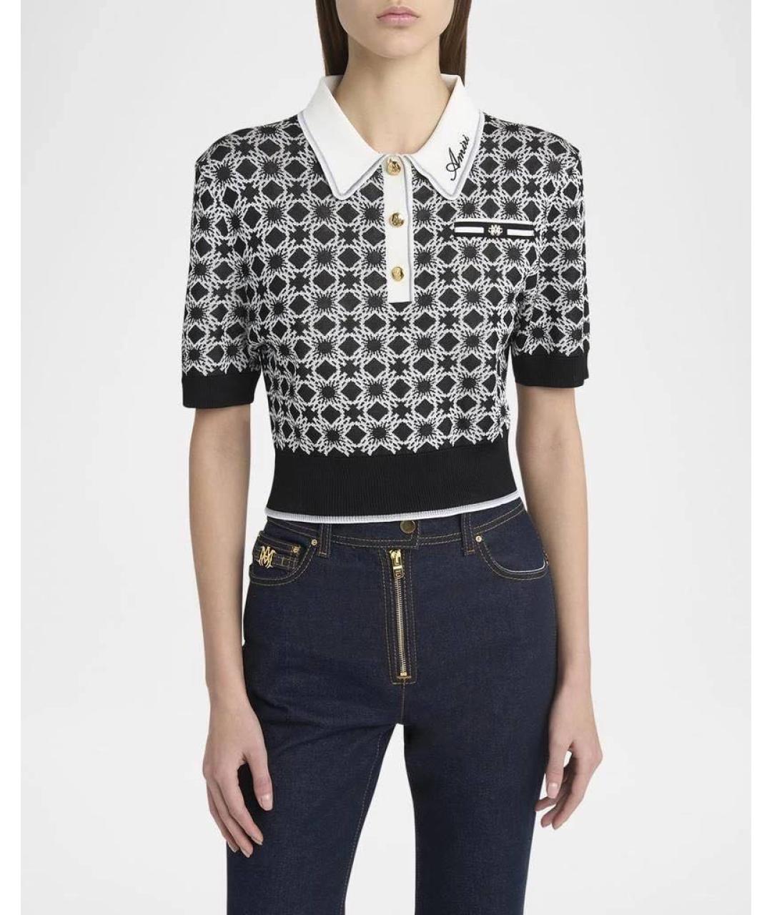 AMIRI Черная вискозная футболка, фото 4