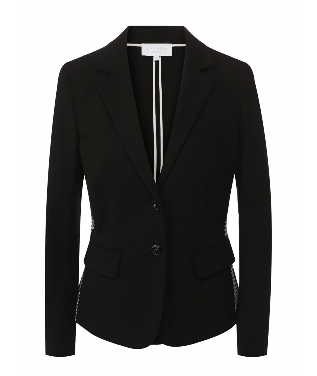 ESCADA Черный вискозный жакет/пиджак, фото 1