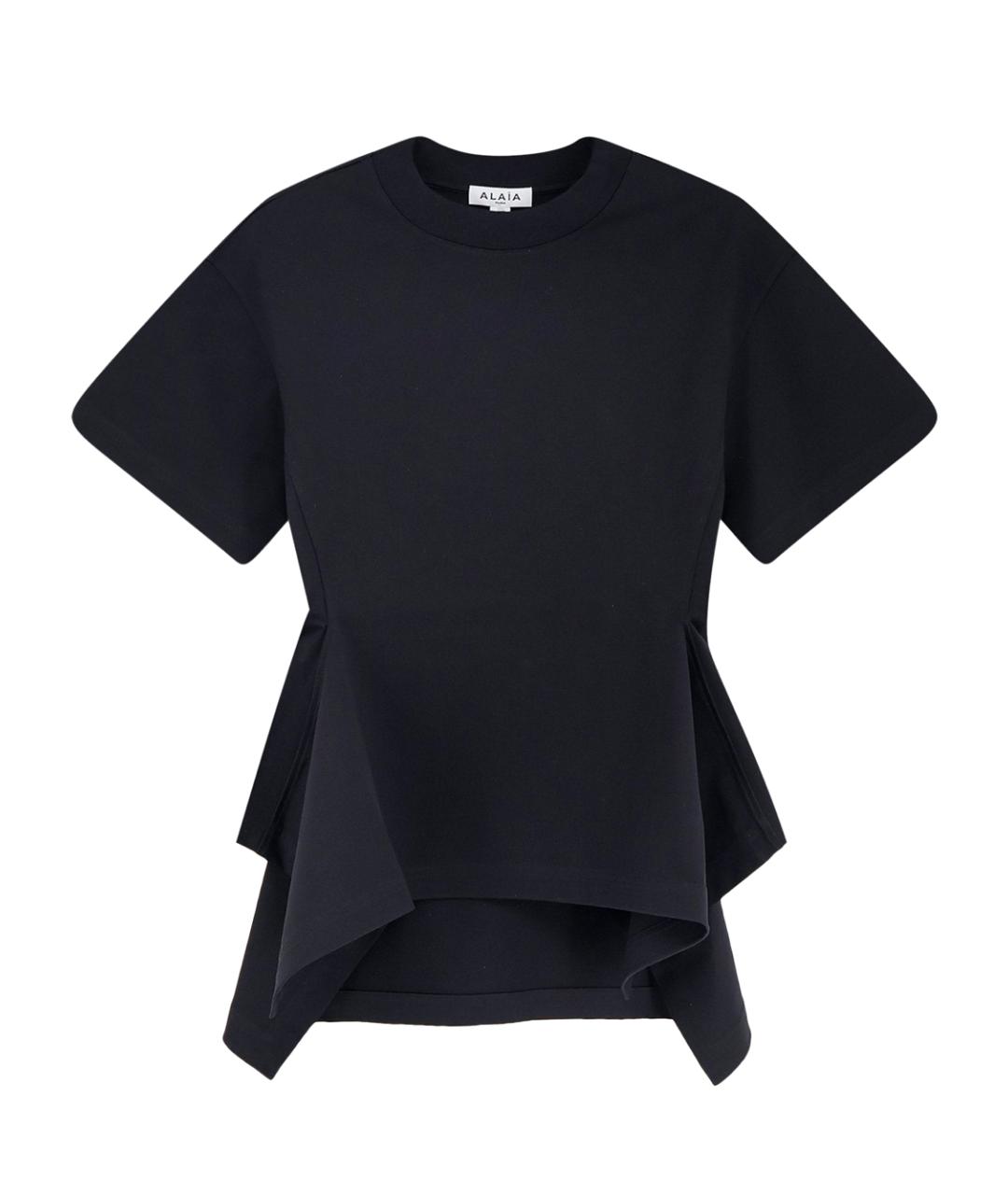 ALAIA Черная хлопковая футболка, фото 1