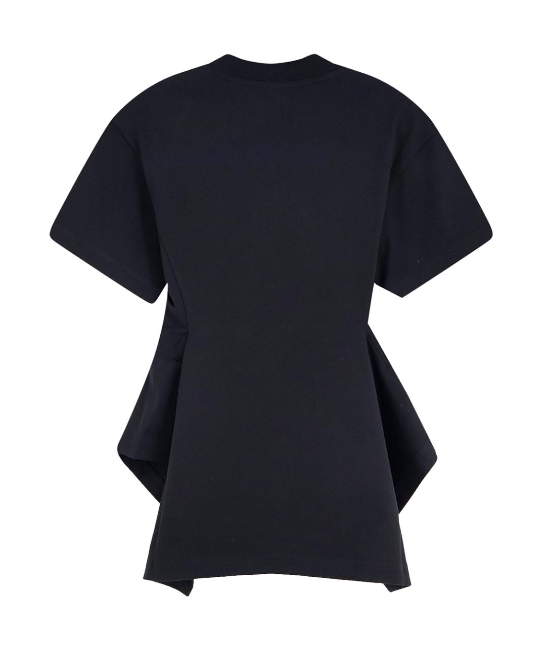 ALAIA Черная хлопковая футболка, фото 2