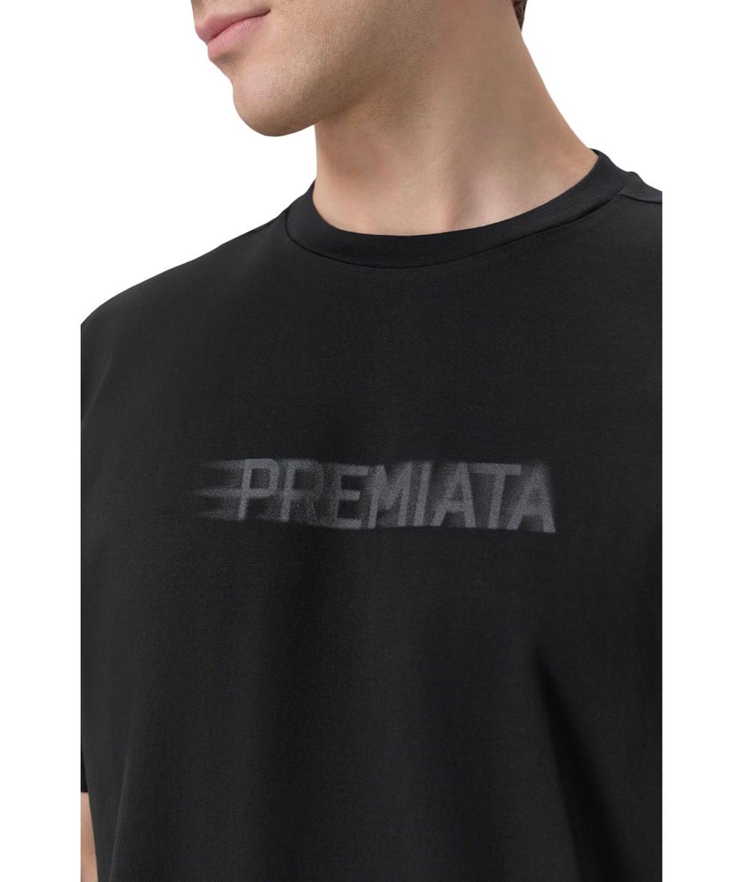 PREMIATA Черная хлопковая футболка, фото 2
