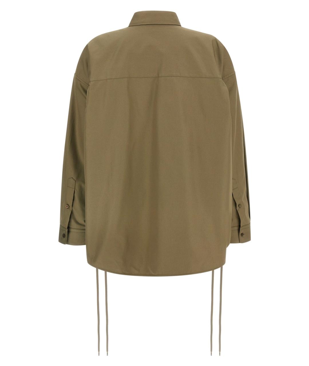 BALENCIAGA Зеленая хлопковая юбка миди, фото 2