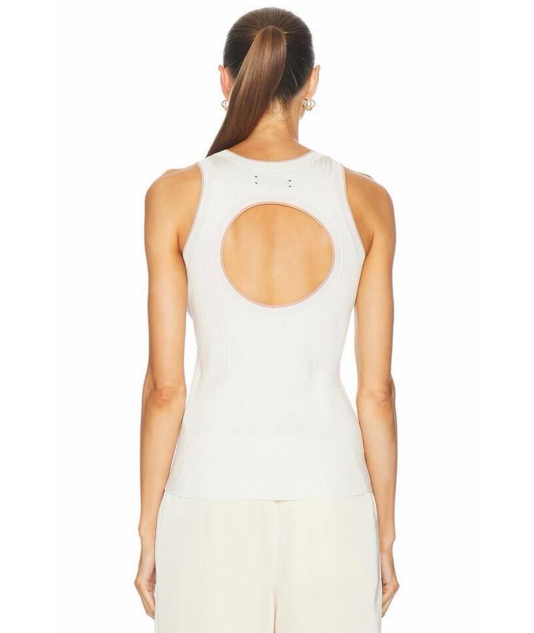 AMIRI Белая вискозная майка, фото 2