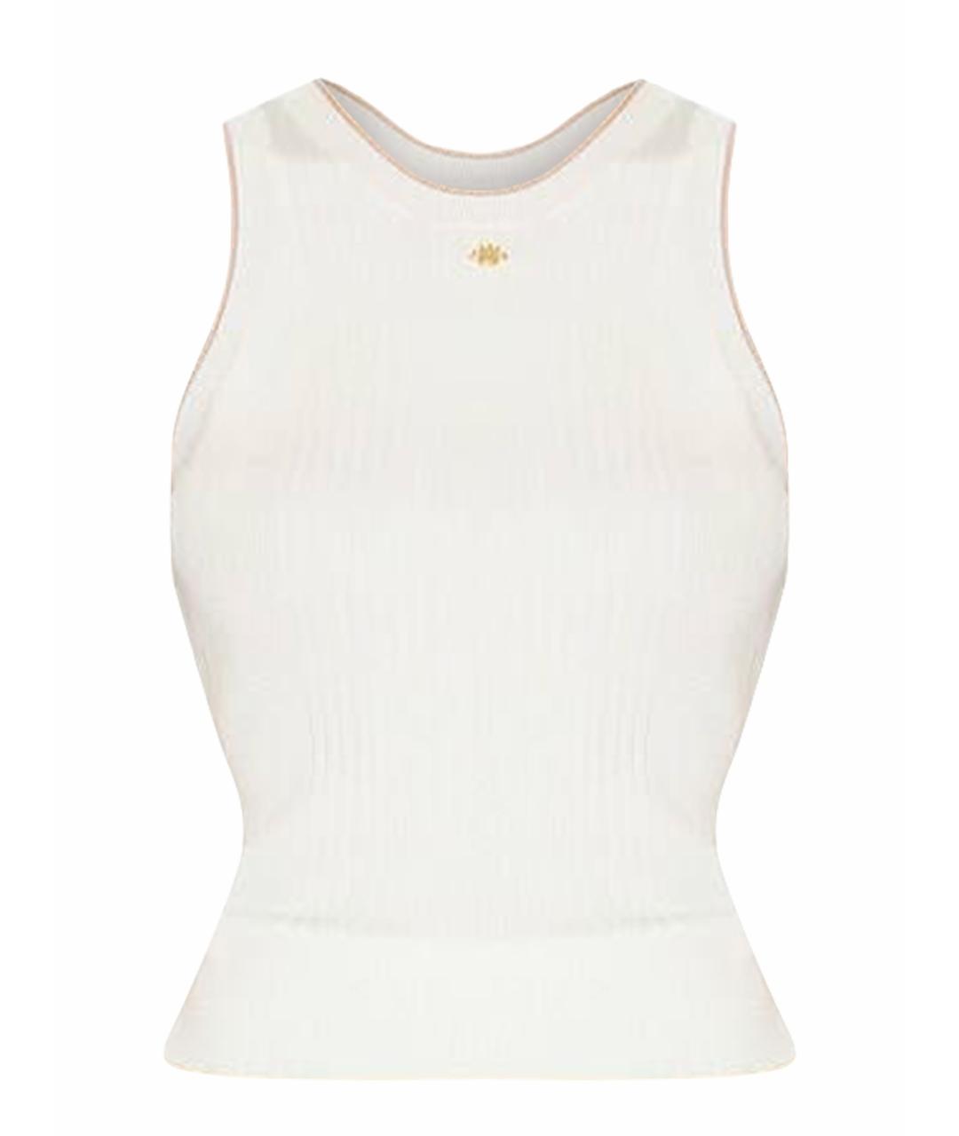 AMIRI Белая вискозная майка, фото 1