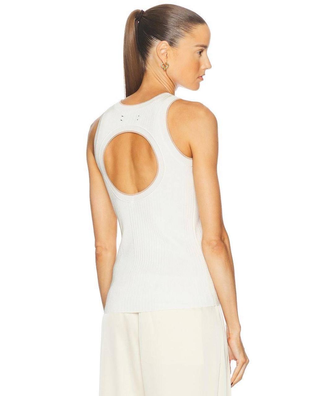 AMIRI Белая вискозная майка, фото 3