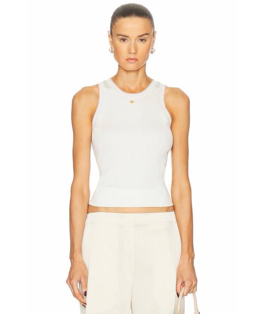 AMIRI Белая вискозная майка, фото 5