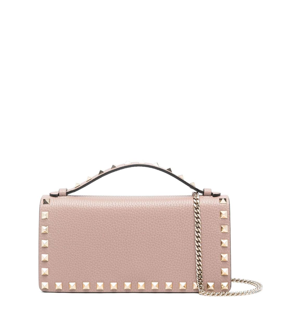 VALENTINO Розовый кожаный кошелек, фото 1