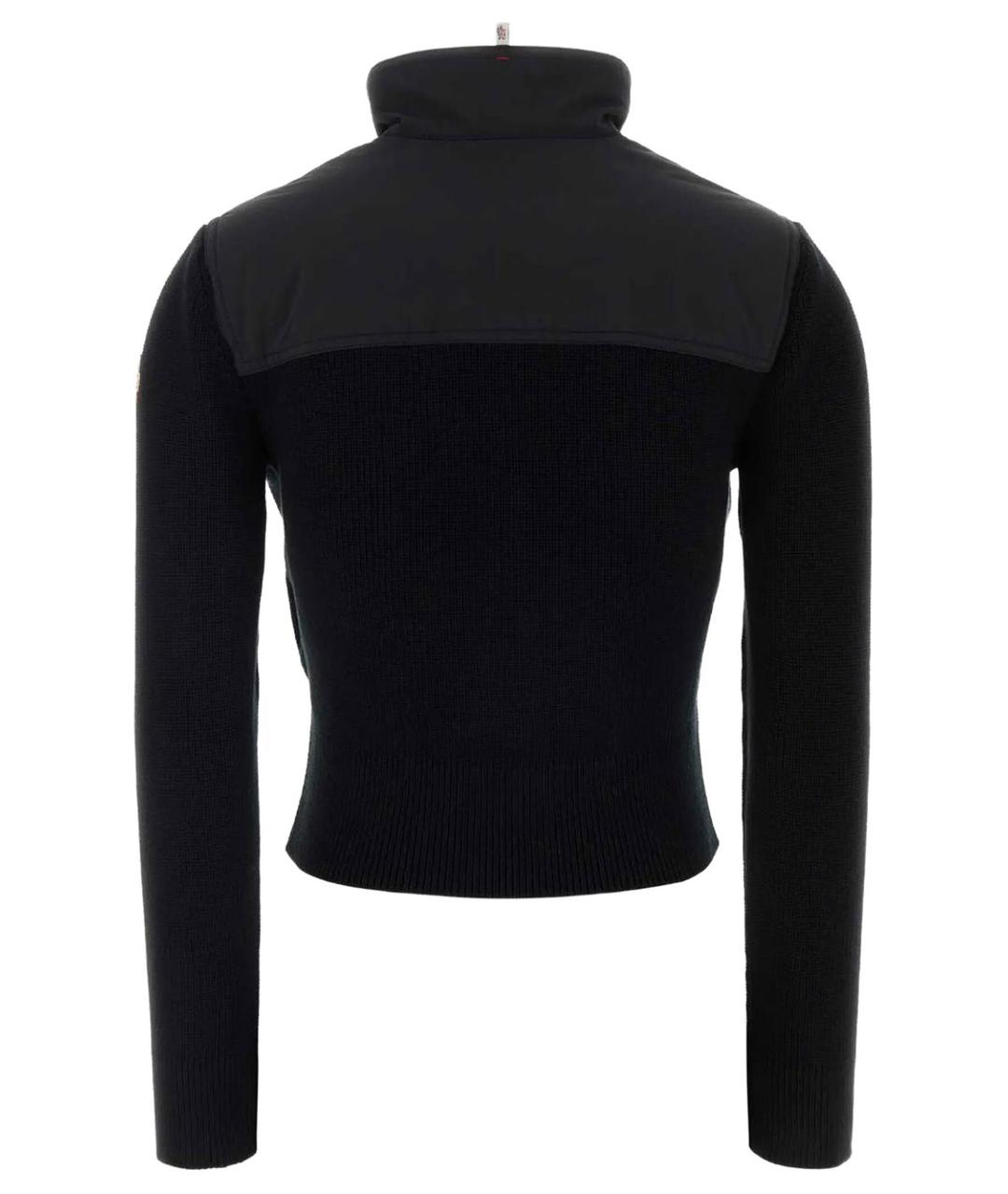 MONCLER Черная полиэстеровая куртка, фото 2