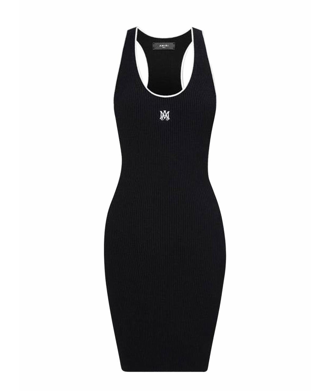 AMIRI Черное вискозное повседневное платье, фото 1