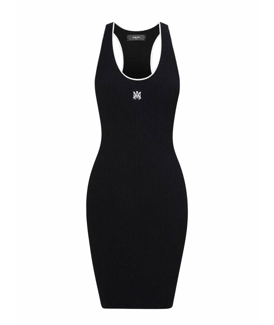 AMIRI Черное вискозное повседневное платье, фото 5