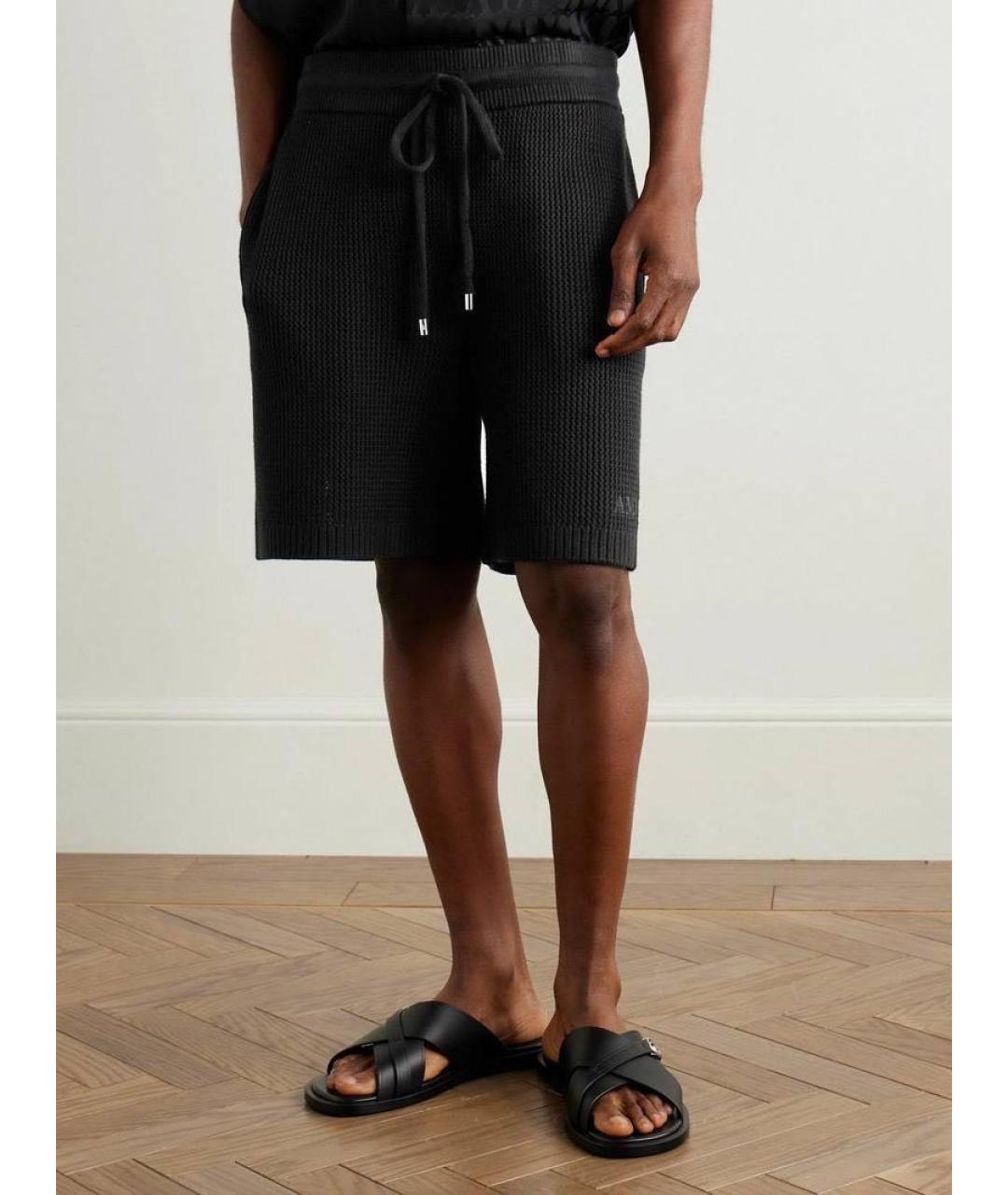 AMIRI Черные хлопковые шорты, фото 3