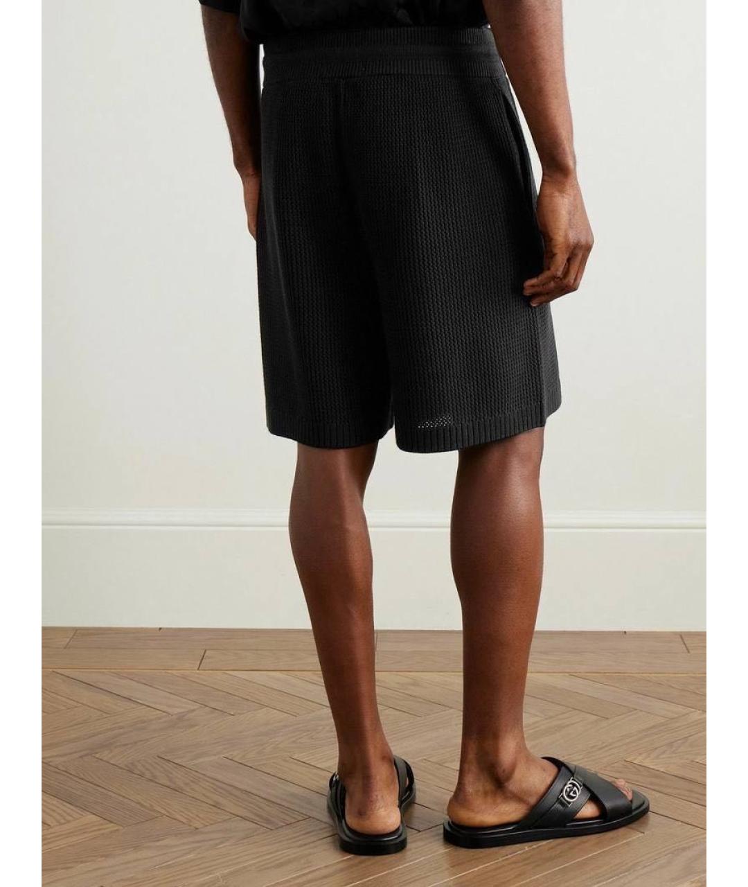 AMIRI Черные хлопковые шорты, фото 5