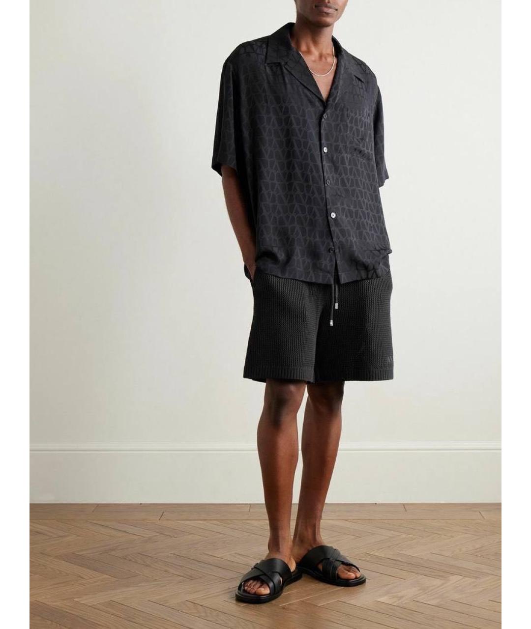 AMIRI Черные хлопковые шорты, фото 2