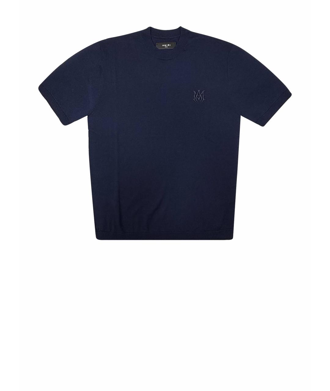 AMIRI Темно-синяя футболка, фото 1