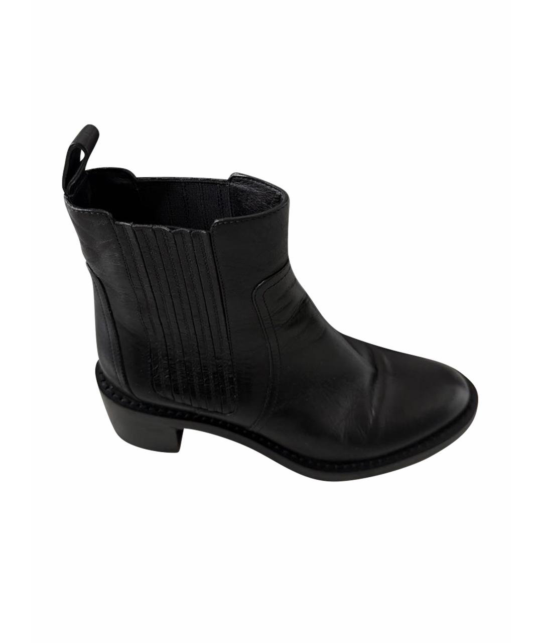 CELINE Черные кожаные ботильоны, фото 5