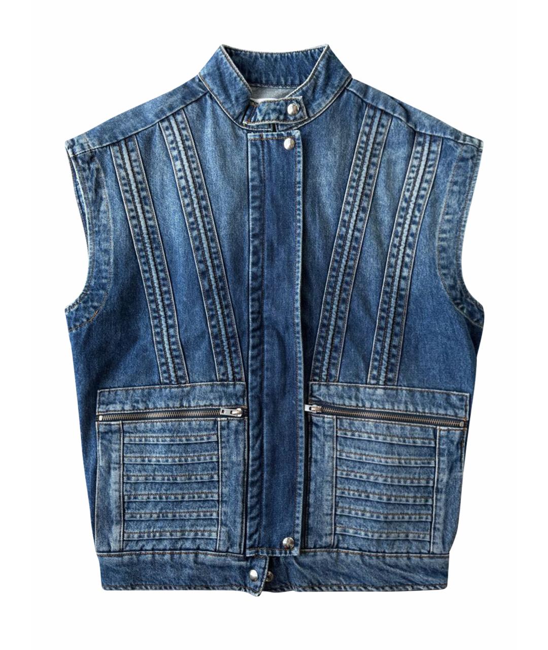 IRO Синий деним жилет, фото 1