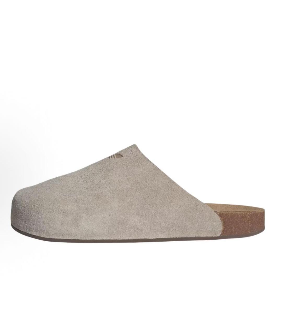 ADIDAS Серые замшевые сабо, фото 9