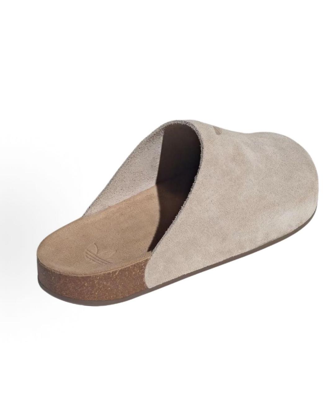 ADIDAS Серые замшевые сабо, фото 2